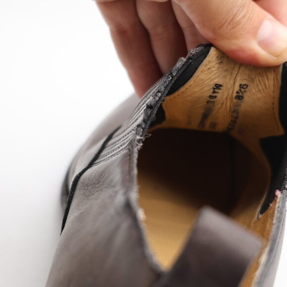 Frye Billy Shootie Boots Women's Size 9.5 B Gray Brown Leather Slip On - Picture 3 of 10